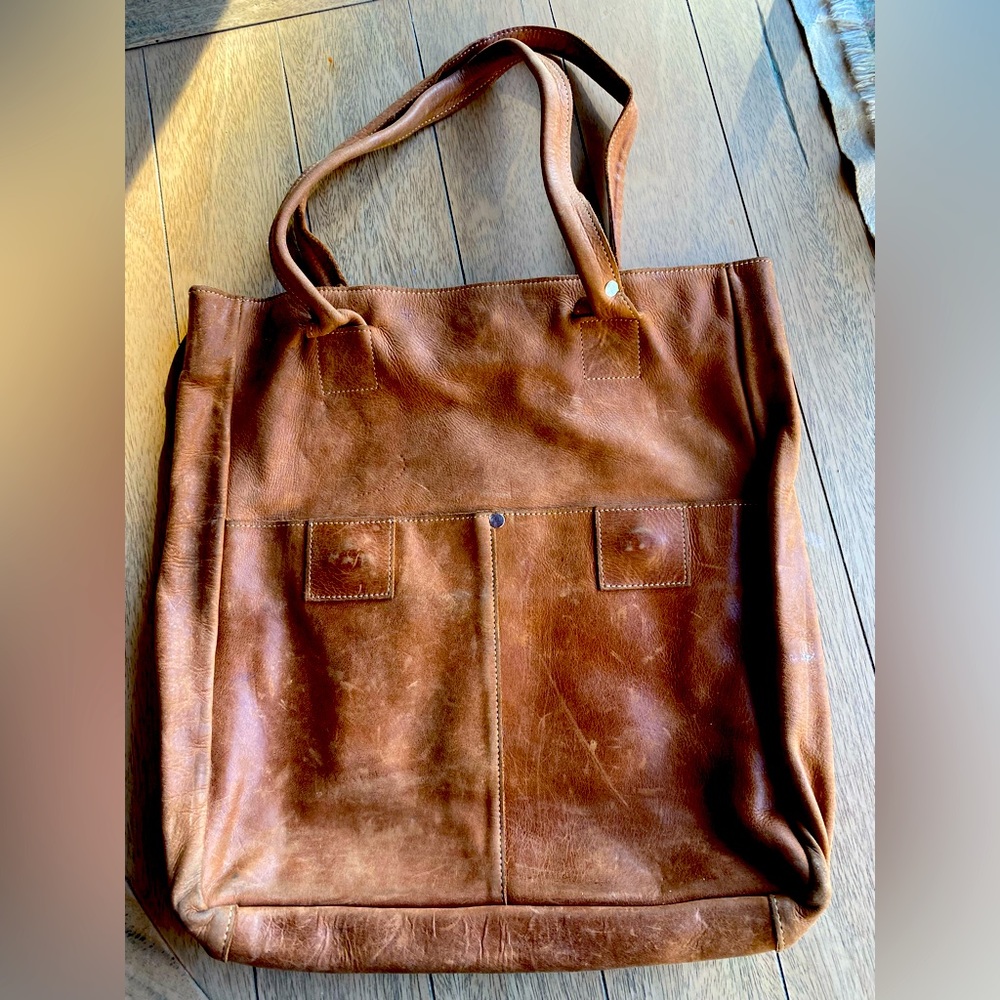 RAVEN + LILY — Tote bag cognac leather